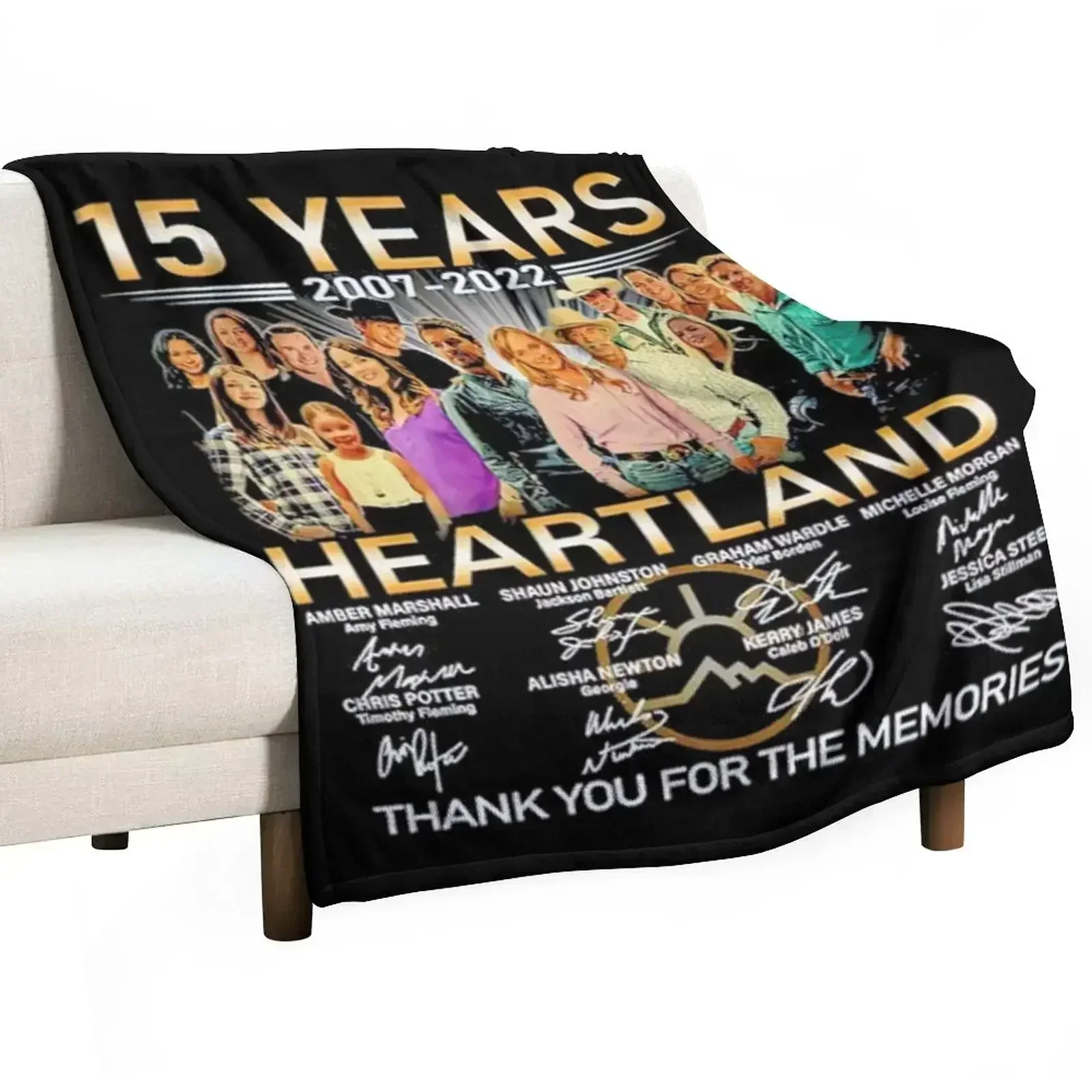 Heartland , Heartland 15 Years Throw Blanket Personalized Gift Polar Bed covers Vintage Baby Designers Blankets