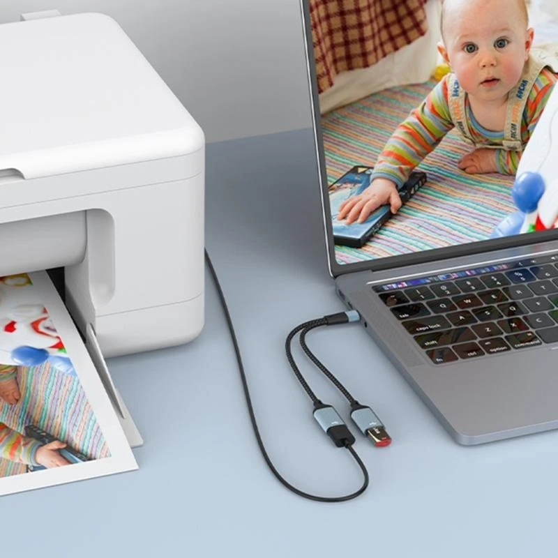 

K0EA Aluminum USB2.0 Splitter Adapter for Multiple Devices Charging Adapter Power Supply Secure 1.5A Output