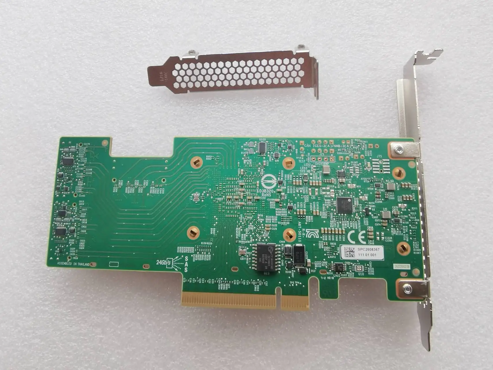 Adapter card for Broadcom eHBA 9600-24i 24 Int. Ports PCIe SAS/SATA/NVMe Tri-Mode