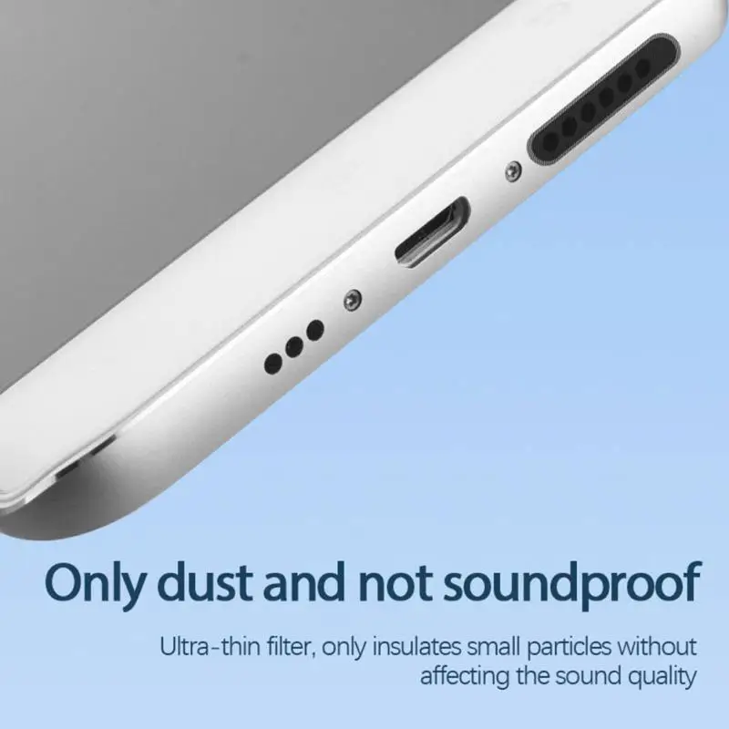 14/10 Uds. Auricular Universal para altavoz de teléfono malla antipolvo para S23 15 14 12Pro Protector de puerto de teléfonos