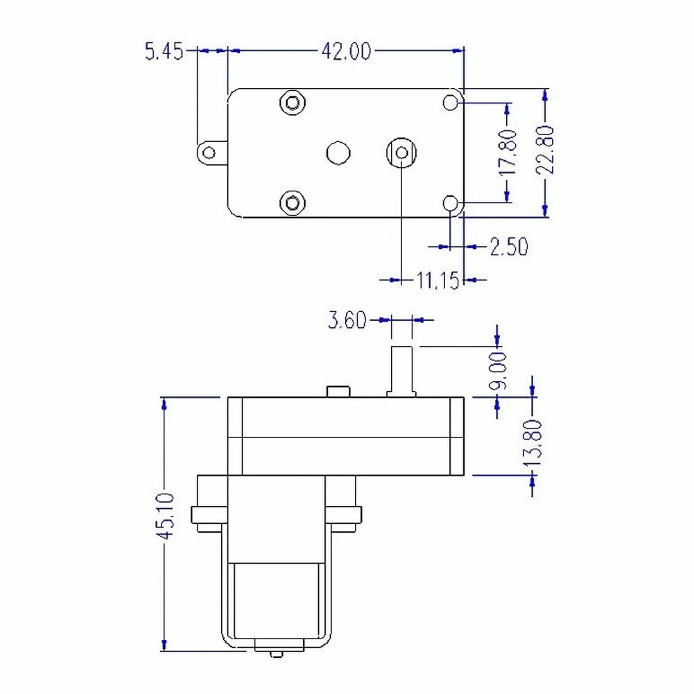 DC Gear Motor 6V 210RPM L Type for TT Motor Based Robotics Smart Vehicle Development Brushed Motor with Nylon Metal Parts