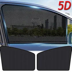 Parasol de malla magnética 5D para coche, aislamiento térmico, fuerte adsorción magnética, cubiertas de protección solar para ventana lateral de coche, cortinas opacas
