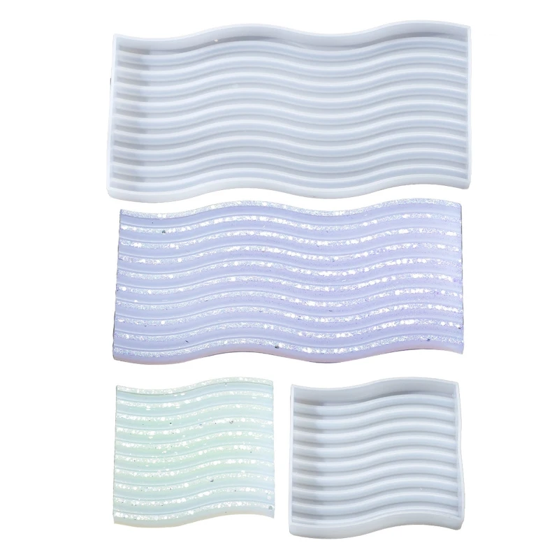 Moldes resina porta-copos, molde fundição epóxi silicone para decoração casa mol 97qe