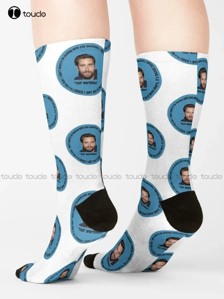 Scott Disick Socks Graphic Socks High Quality Cute Elegant Lovely Kawaii Cartoon Sweet Cotton Sock Custom Gift Streetwear Funny