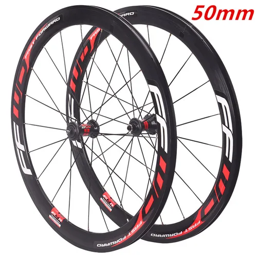 초경량 자전거 바퀴 700c 깊이 30/40/50mm 깊이 19mm 폭 알루미늄 합금 자전거 바퀴 세트 림 브레이크 휠셋
