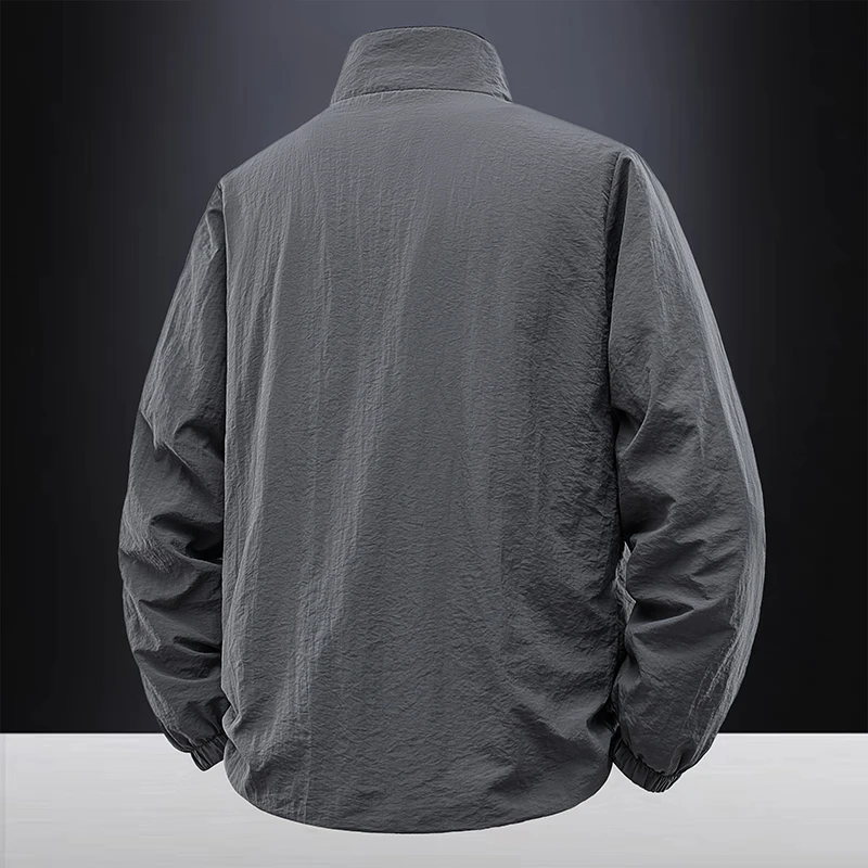 

Мужская повседневная бейсбольная куртка с воротником-стойкой Long Sve, модная осенне-зимняя новая корейская версия больших размеров