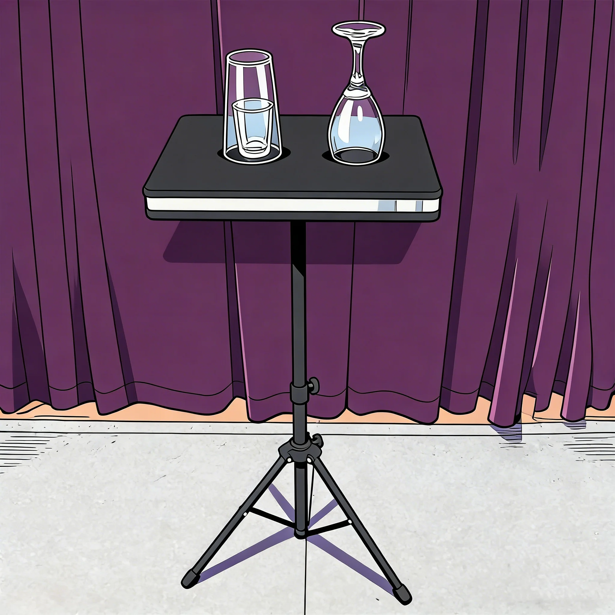 Remote Control Glass Breaking Table + Coin Into Glass Two Effects in One Magic Tricks Stage Illusions Mentalism Gimmick Props