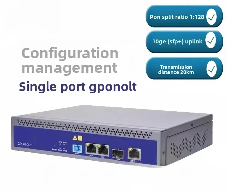 

VSOL V1600GS 1-портовый оптический линейный терминал GPON OLT с 1 PON для 20 км FTTH SOHO для офиса для малого бизнеса