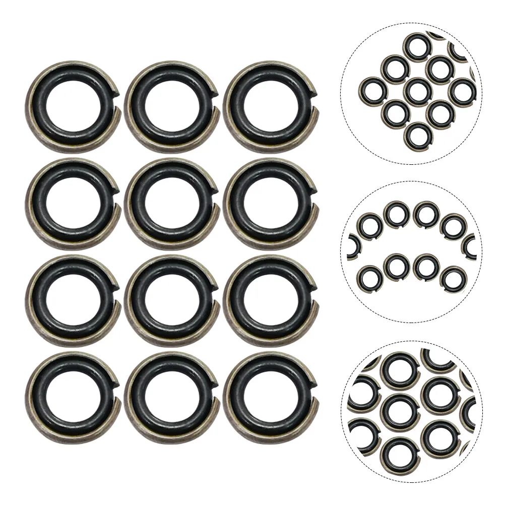 

12Sets Wrench Rubber Rings O-Rings Set Impact Wrench Socket Retainer with Retaining Ring for 125Mm Drive Impact Friction Ring