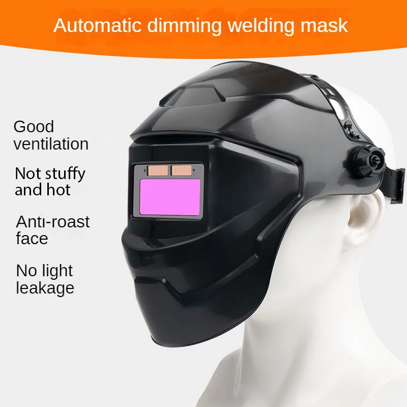 Automatic Welding Helmet Solar Powered Auto Darkening Hood with Adjustable Shade Range 4/9-13 for Mig Tig Arc Welder Mask