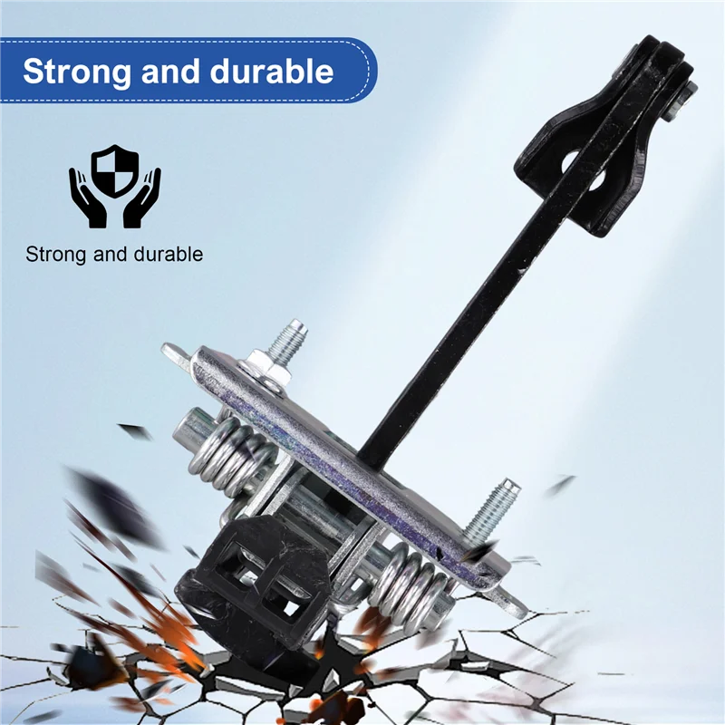 2PCS Door Check Strap Hinge Stop Limitery 918N2 For  408 2010-2013 Front Door Stopper Rod Strap-A27R