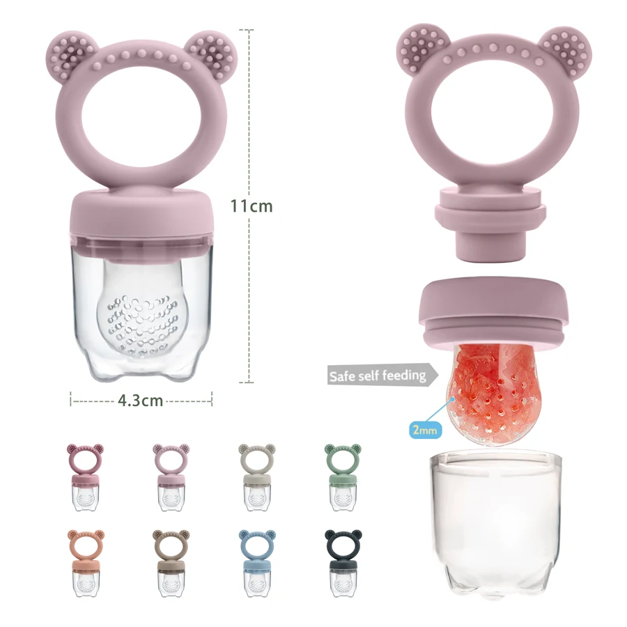 1PCS Baby Fruit Feeder Pacifier Soft Silicone Kids Chew Feeder Nipples Teething Pacifier Baby Toy Soother Fresh Food Teether Toy