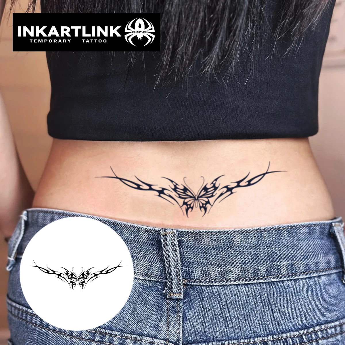 وشم مؤقت بأجنحة الفراشة، آخر حتى 15 يومًا، ملصق سحري شبه دائم مقاوم للماء بتقنية جديدة، للحفلات النسائية.