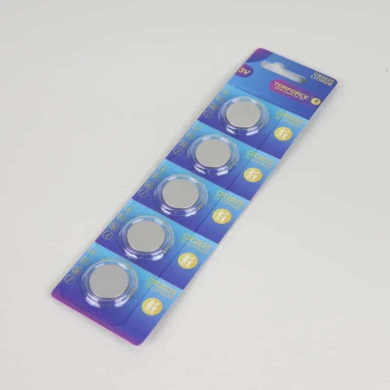 

5PCS CR2025 Button Batteries 3V Lithium Battery Toys Car Coin Cell Batteries for Watch Toy Clock Remote Control Calculator