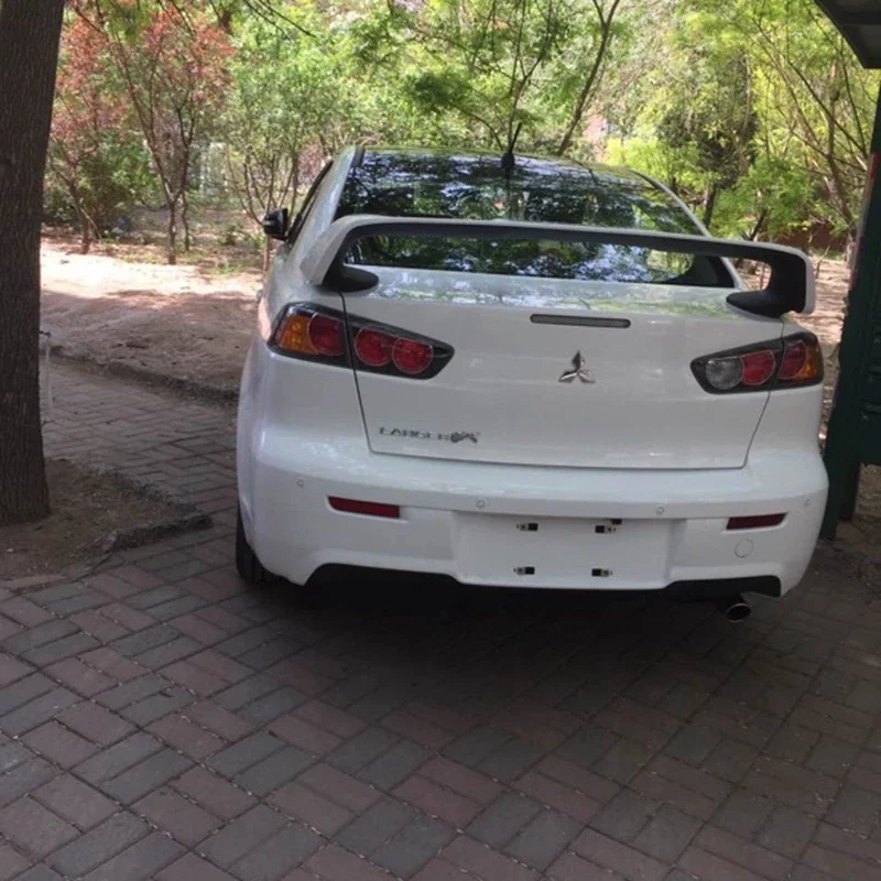 For LANCER Spoiler EVO ABS Material Car Rear Wing Primer Color Rear Spoiler For Mitsubishi LANCER EVO Spoiler 2010-2014
