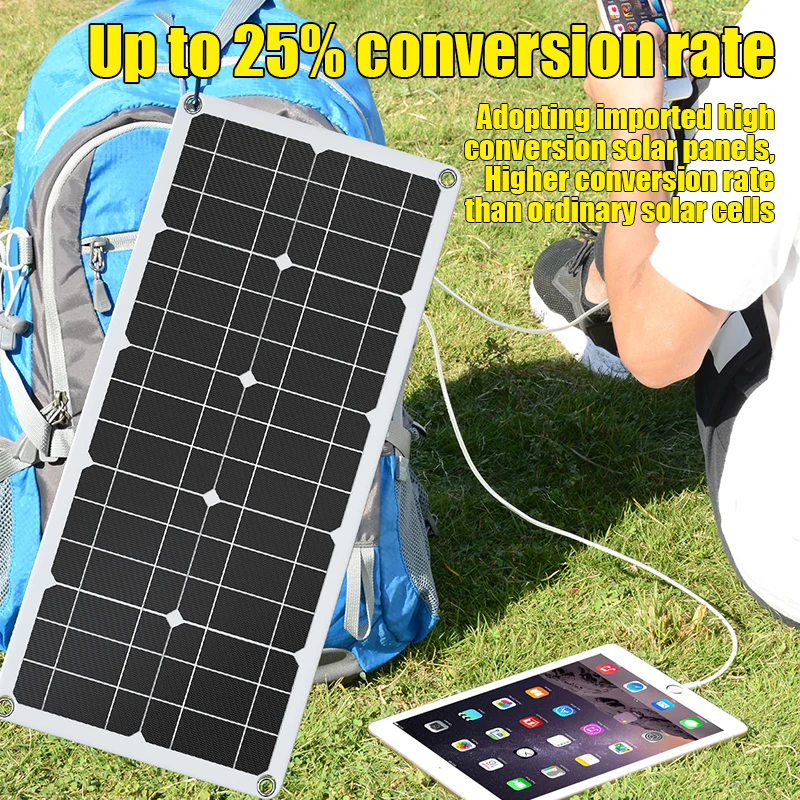 

1200W 18V Flexible Monocrystalline Solar Panel Kit 12V Waterproof Solar Charger for Car Boat Home Outdoor Camping RV USB