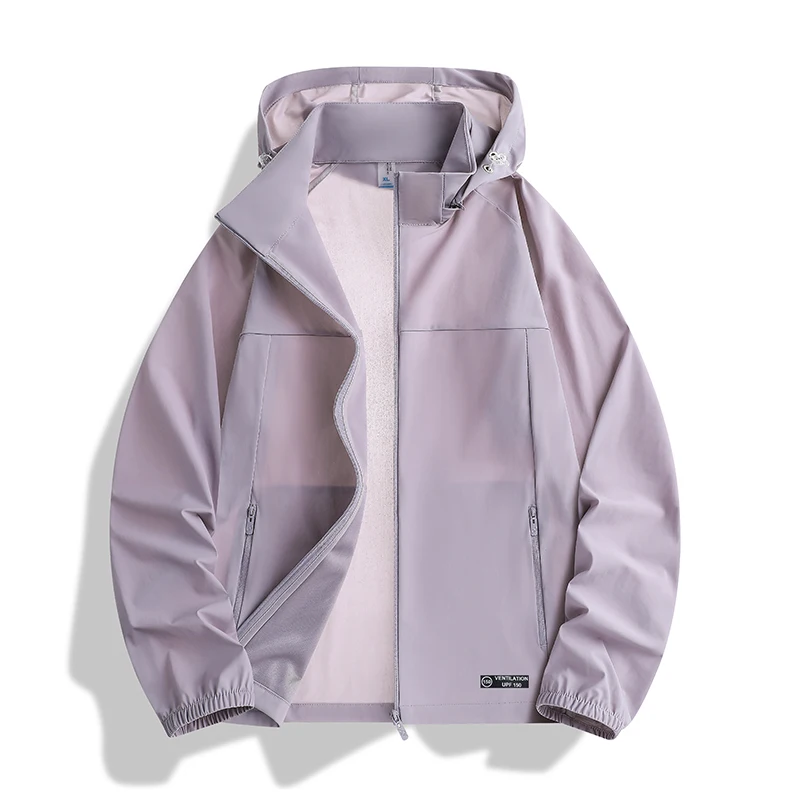 Summer Outdoor Running Fitness Quick Drying Sunscreen Jacket Couples Fashionable Trend Loose Fitting UV Protective Skin Clothing