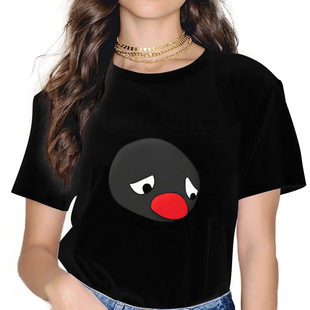 Not Me Up Inside Style Polyester Tshirt Pingu Comfortabele T-Shirt Spullen