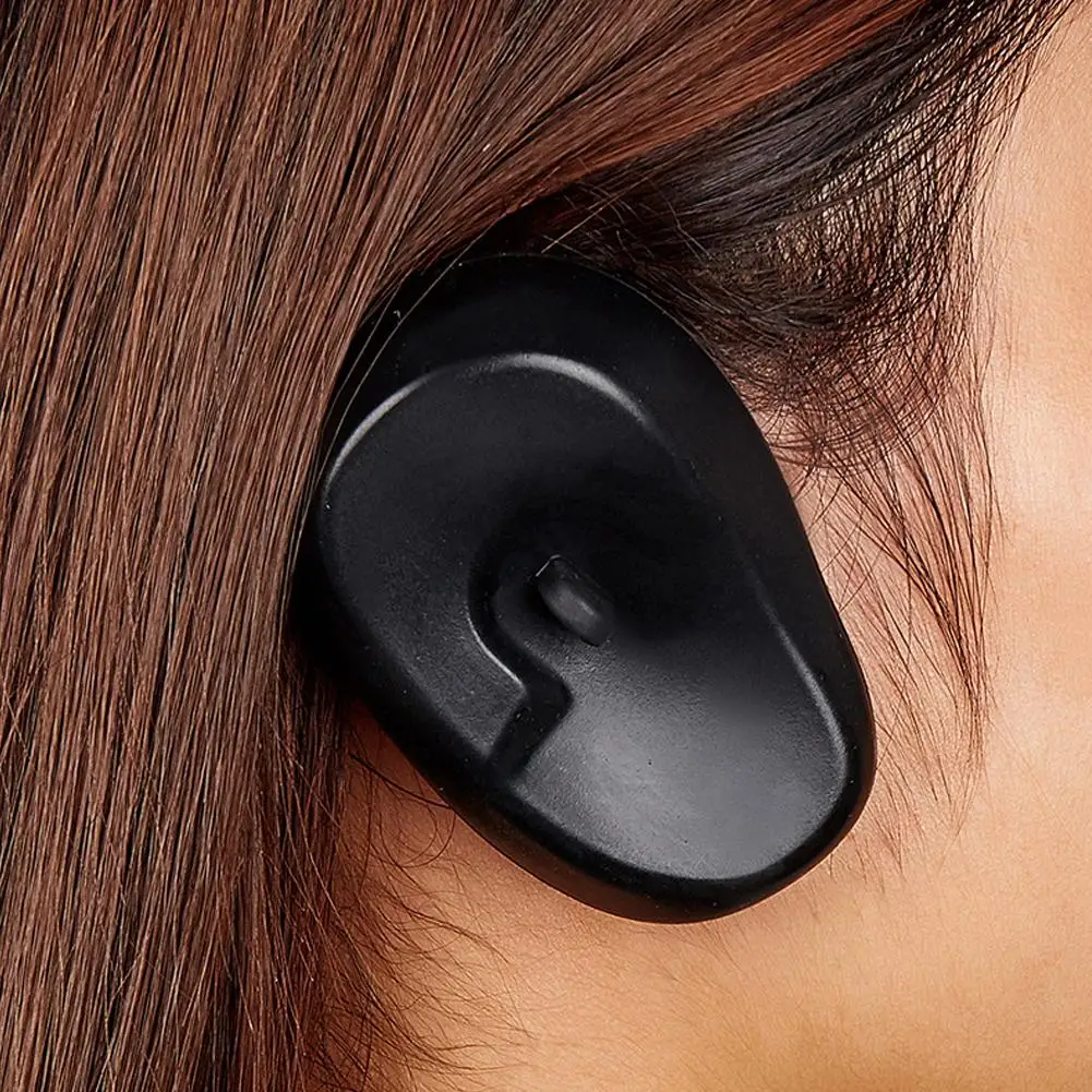 1 زوج سيليكون صبغة شعر الأذن يغطي صبغة شعر صالون غطاء للأذنين واقي أذن قبعات لتصفيف الشعر صالون الصباغة دش اكسسوارات #5