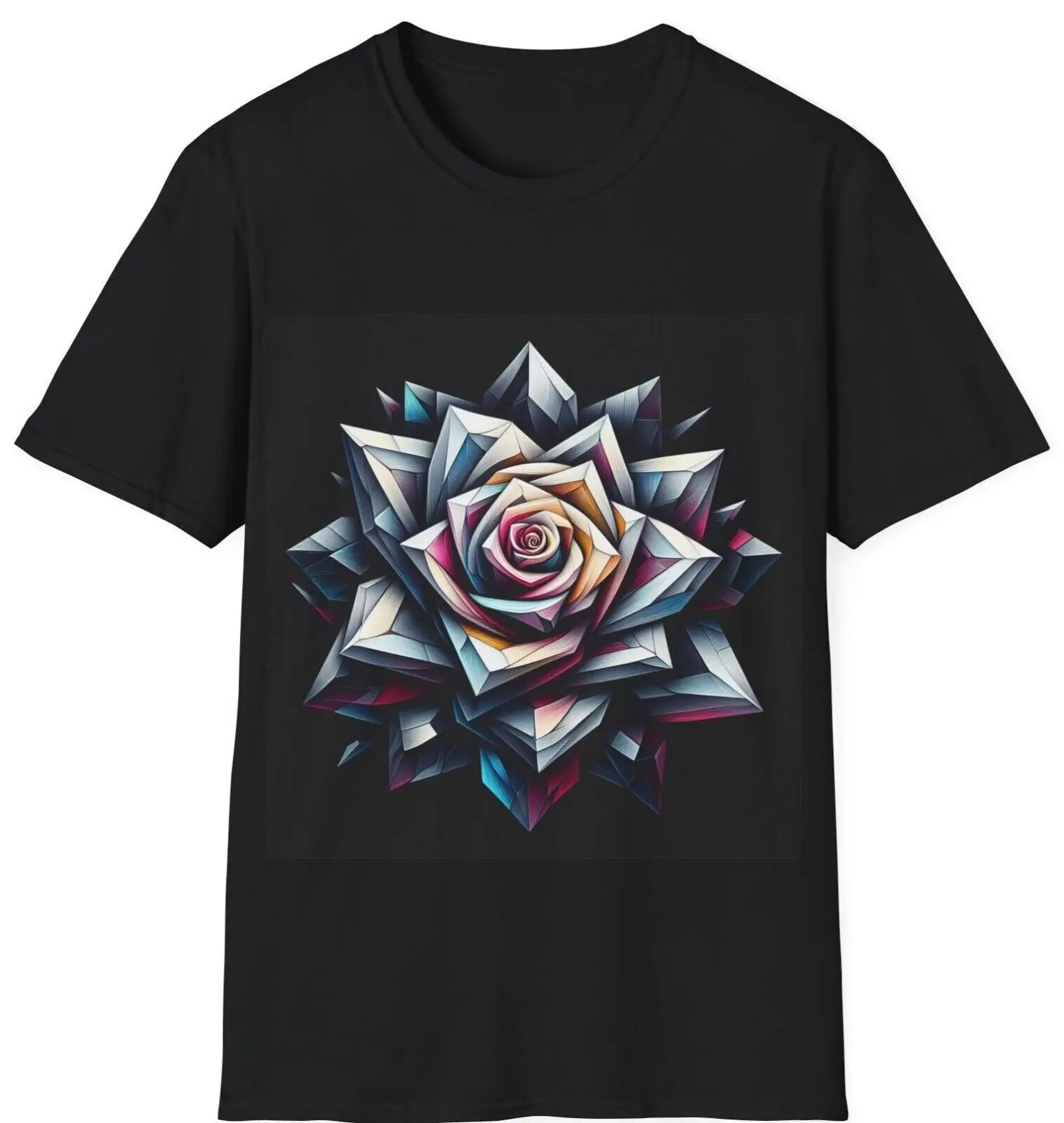 

Abstract Rose T-shirt Flower, Street Style, Funny Trendy Streetwear Shirt, Gift