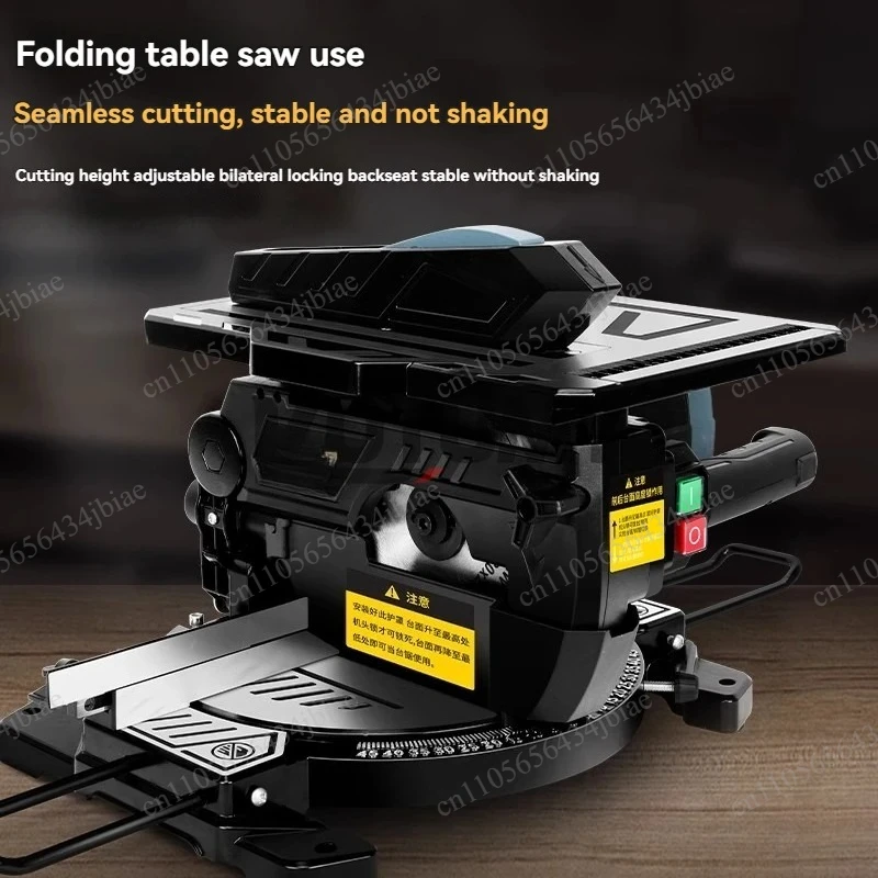 High Precision Table Saw Aluminum Profile Cutting Machine 220V 1400W Woodworking Sawing Multifunctional Compound Saw