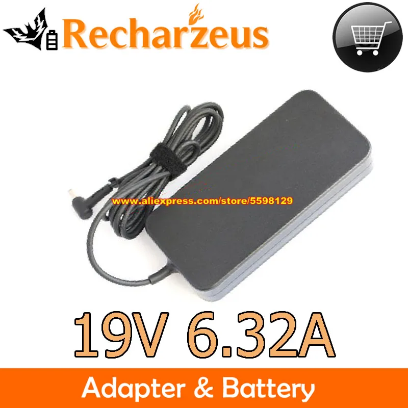 19V 6.32A 120W Adapter ADP-120RH B PA-1121-28 Charger For G501JW FX505DY UX501VW X560U GL752VW B400A BU400VC PU500CA U500VZ N76V