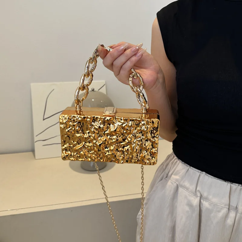 Box Square Bags for Women High Quality Fashion Shoulder Bag ladies Chain Hard Shell Crossbody Bag Party Evening Small Handbag