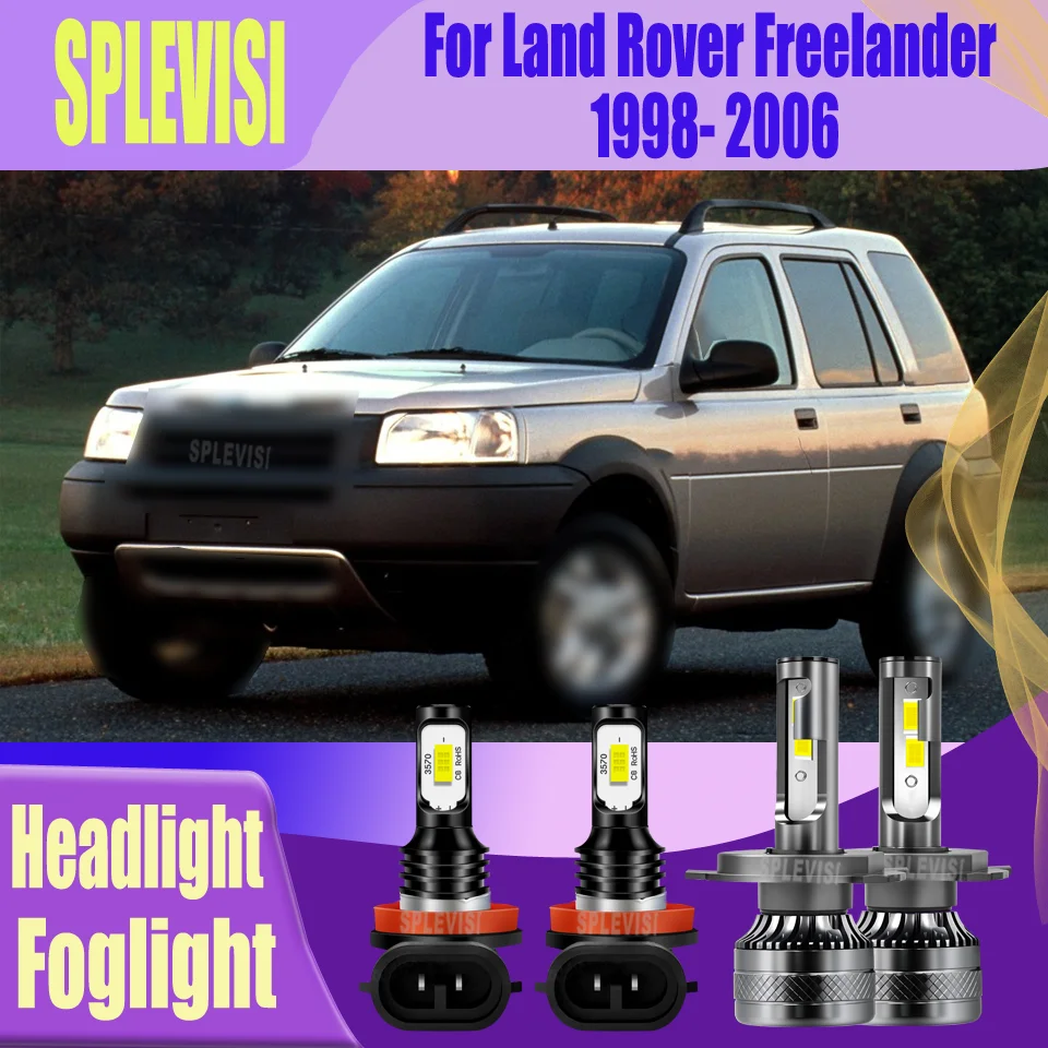 

led Headlight/FogLight CSP 3570 Chips/CSP CHIP Dust-proof For Land Rover Freelander 1998 1999 2000 2001 2002 2003 2004 2005 2006