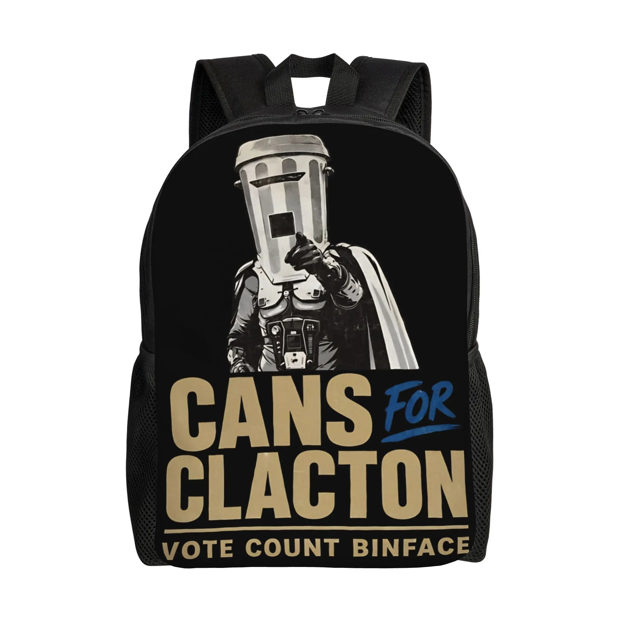 Cans for Clacton, Vote Count Binface Backpack for Men Women Fashion Student Daypack  College Canvas Bags Durable