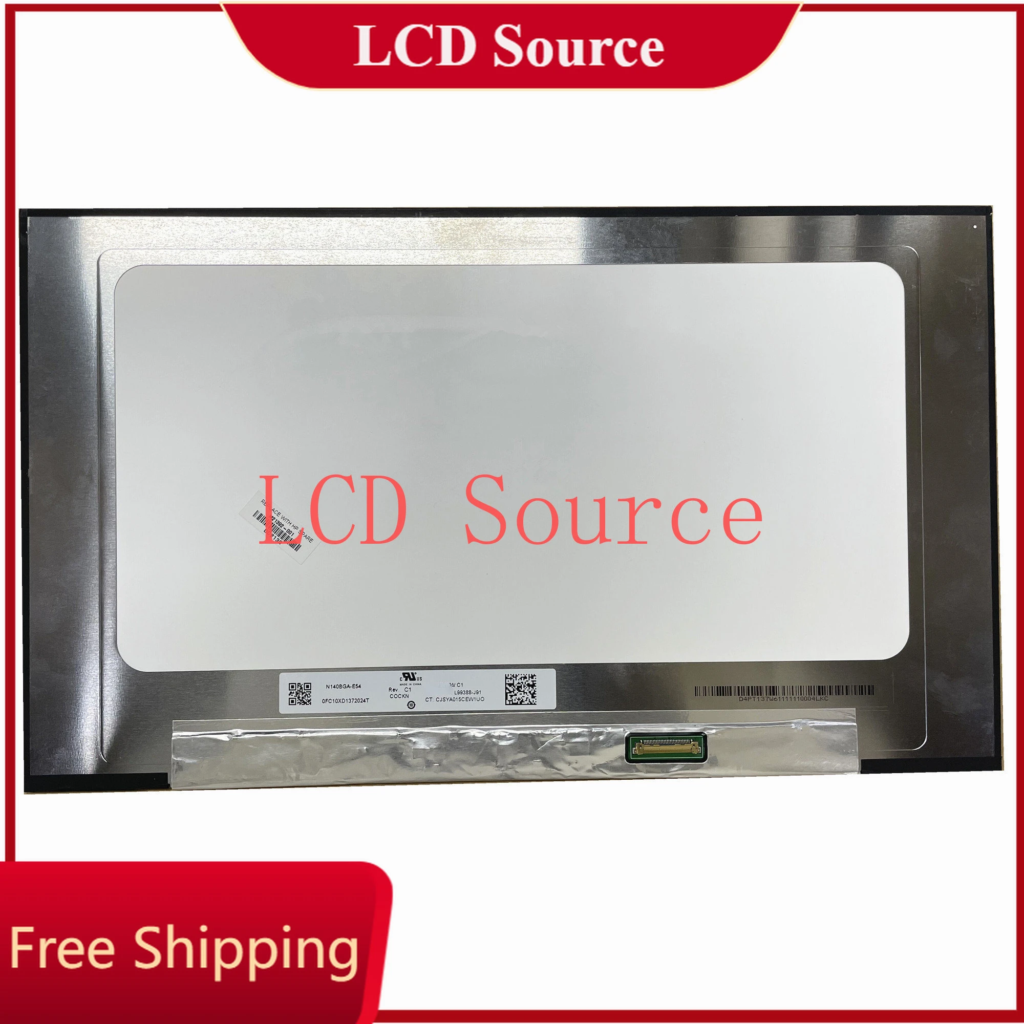 Fit B140xtn07.4 B140xtn07.5 N140bge-e54 Nt140whm-n45 14.0 Tela Lcd de 1366*768 Edp 30 Pinos N140bga-e54