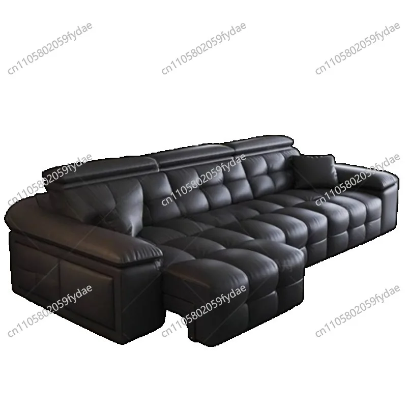 

Минималистичный черный электрический диван-реклайнер, водонепроницаемый, в скандинавском стиле