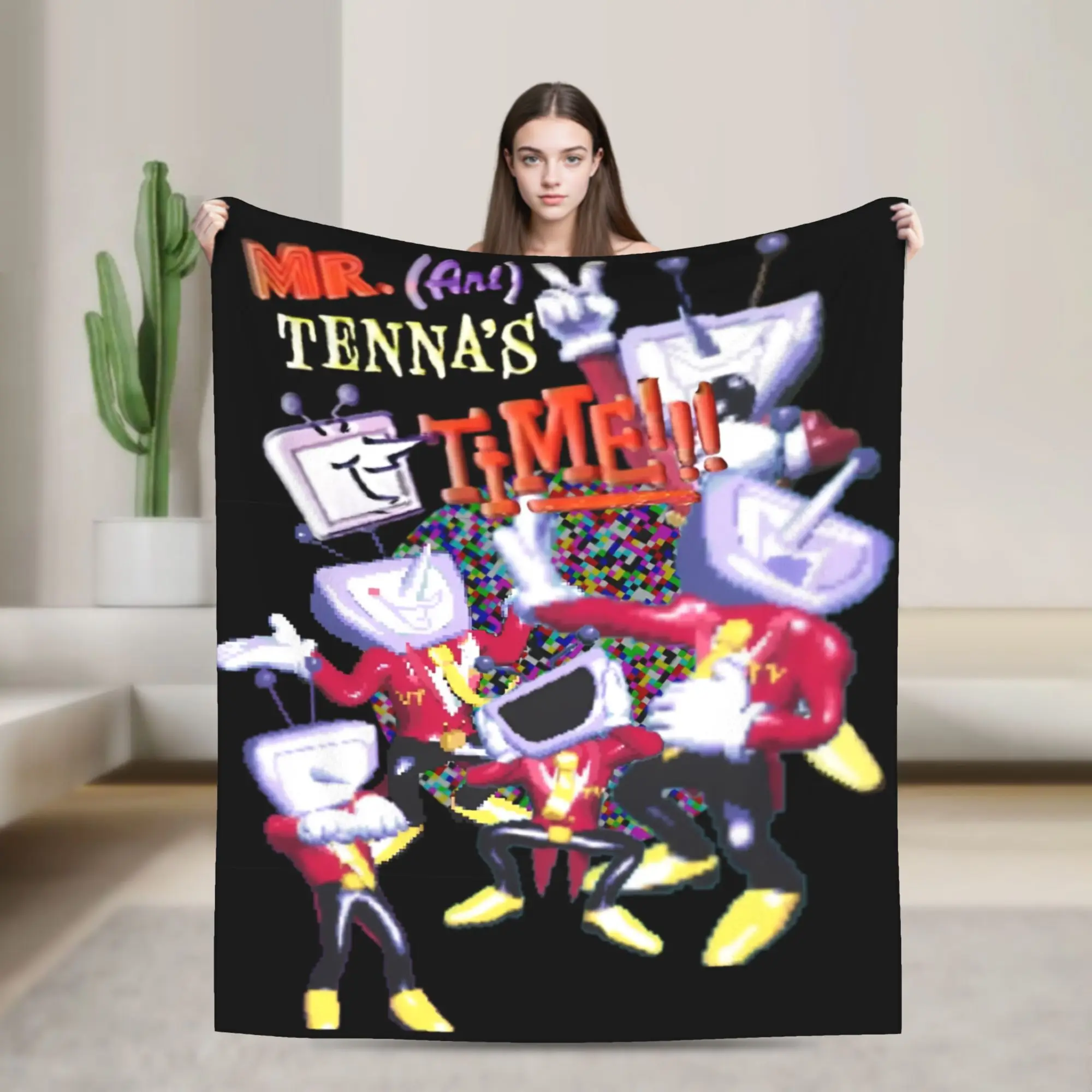 Mr Ant Tenna’s TV Time Blanket Quality Warm Soft Deltarune Bedding Throws Winter Picnic Outdoor Fashion Bedspread