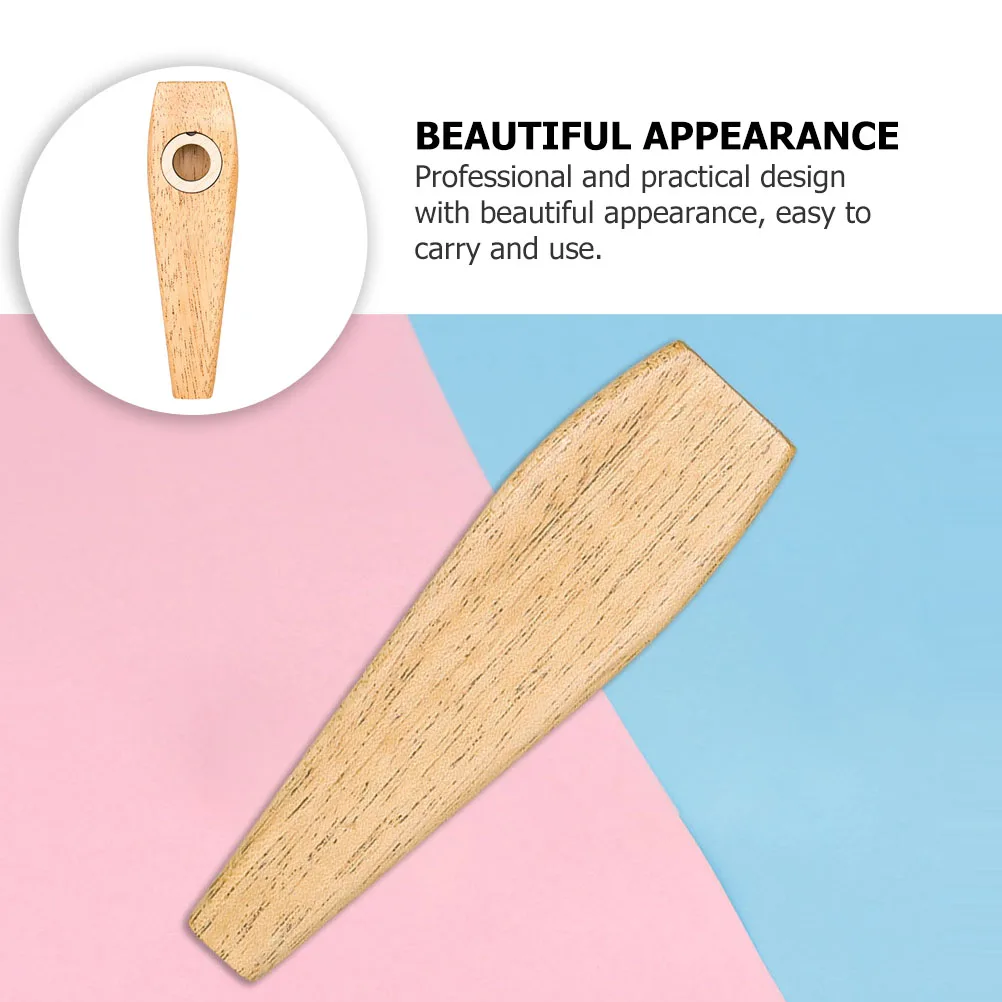 

Wooden Kazoo Kids Musical Instruments Harmonica Toy Portable ff Ukulele Guitar Partner Child Smooth Practical Classic