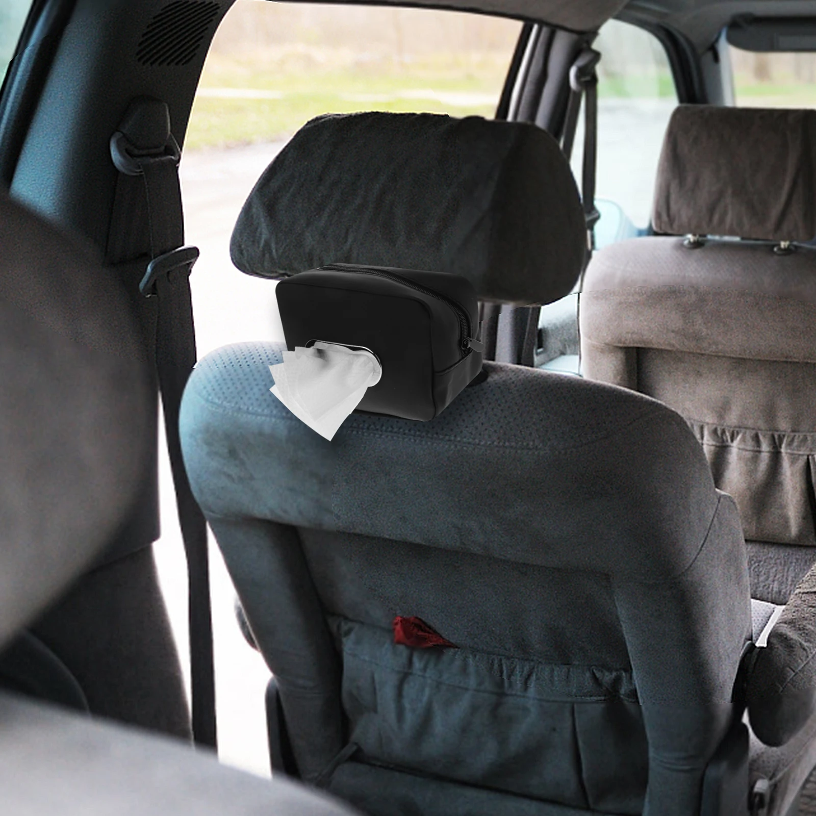 

Car Tissue Holder Visor Mountable for Seat Back Napkin Storage Solution