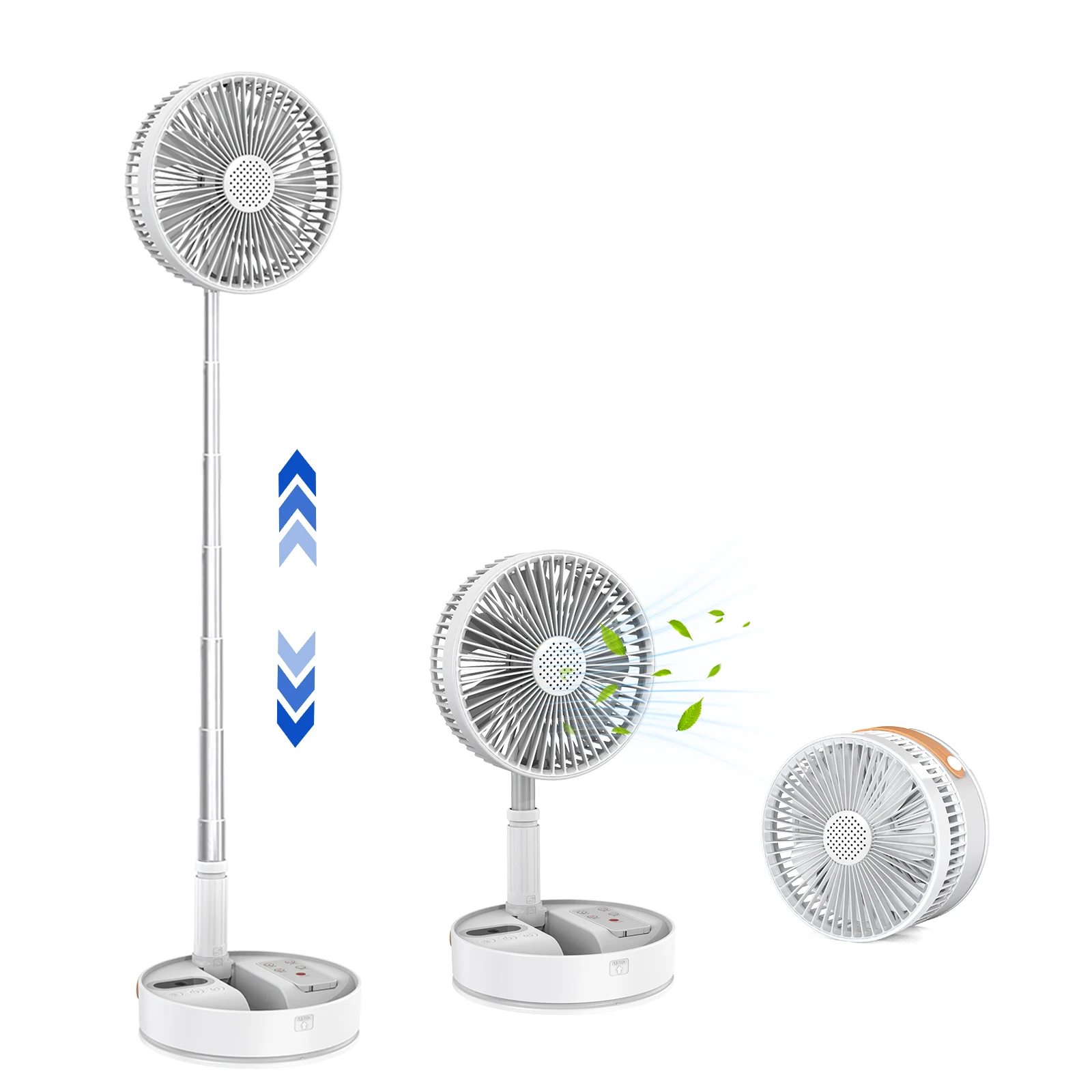 

Складной вентилятор — Портативные складной вентиляторы — Ремешок на руку с дистанционным управлением — Светодиодное освещение — Портативный стоячий вентилятор с батарейным питанием 7200 мАч