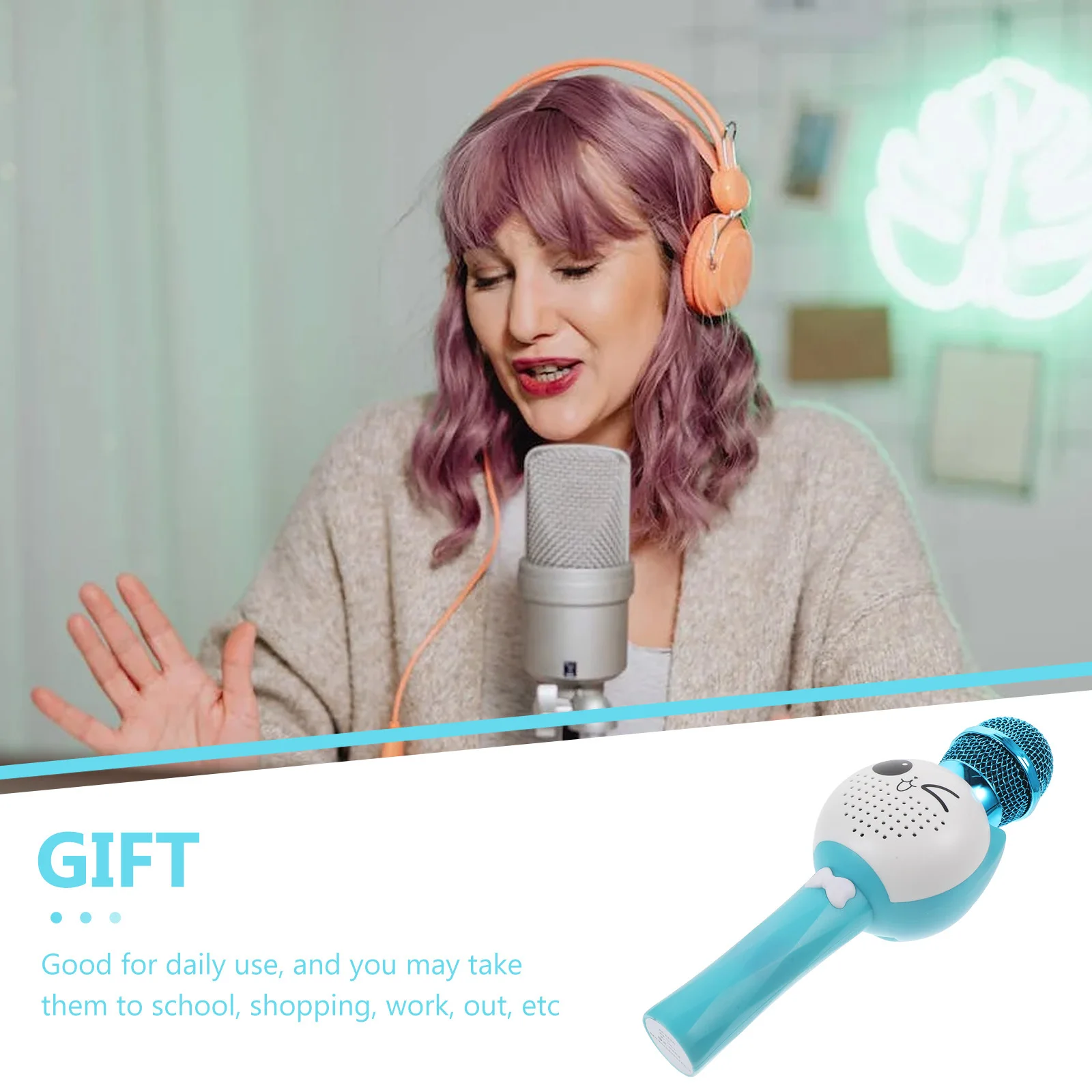 Dessin animé créatif enfants K chanson Microphone chant karaoké Machine jouet éducatif micro jouet chanter jouet