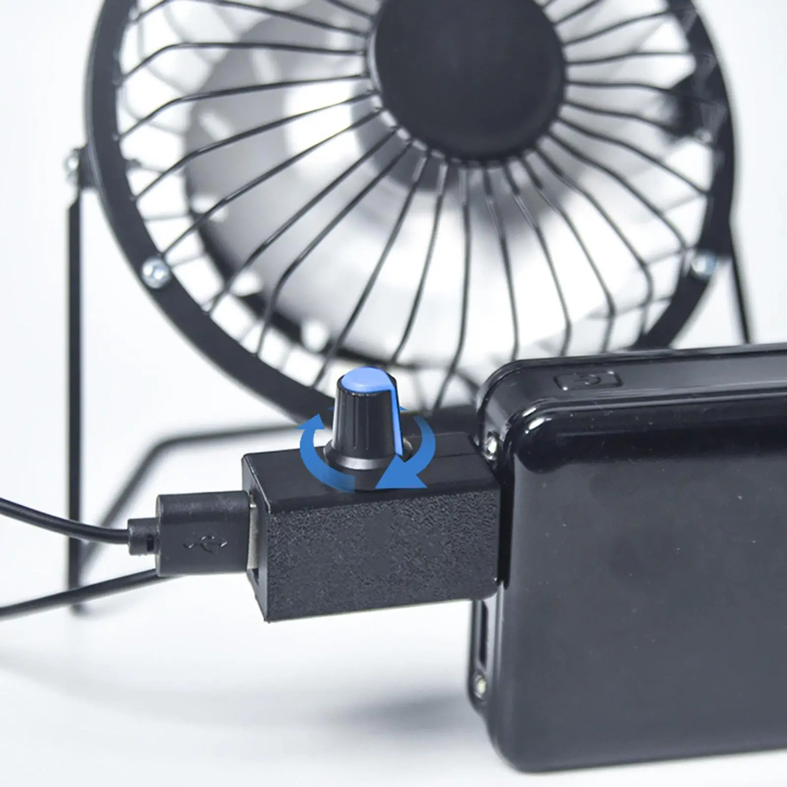 Acessórios de ajuste do botão do regulador contínuo do ventilador USB Controlador de velocidade do ventilador