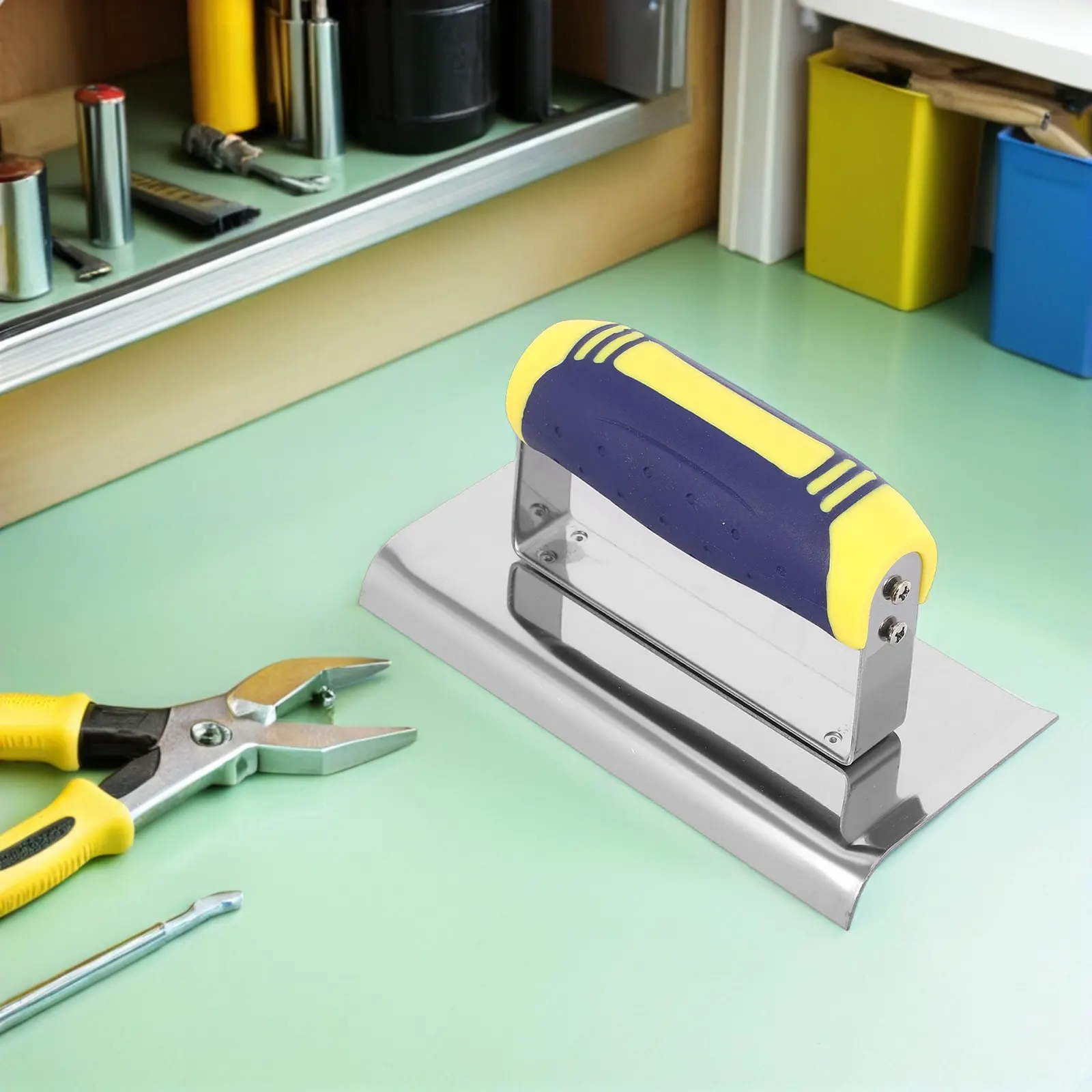 Stainless Steel Corner Drywall Trowel Hand Masonry Plastering Tool Wall Finishing Concrete Edger Bricklaying Smoothing Corner