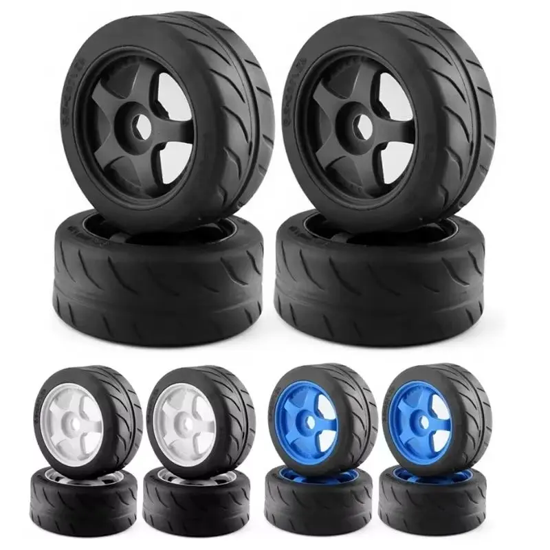 4pcs 5-Spoke 100x42mm Tire Tyre 17mm Wheel Hex for Arrma 1/7 Infraction Limitless Felony RC Car Upgrade Parts