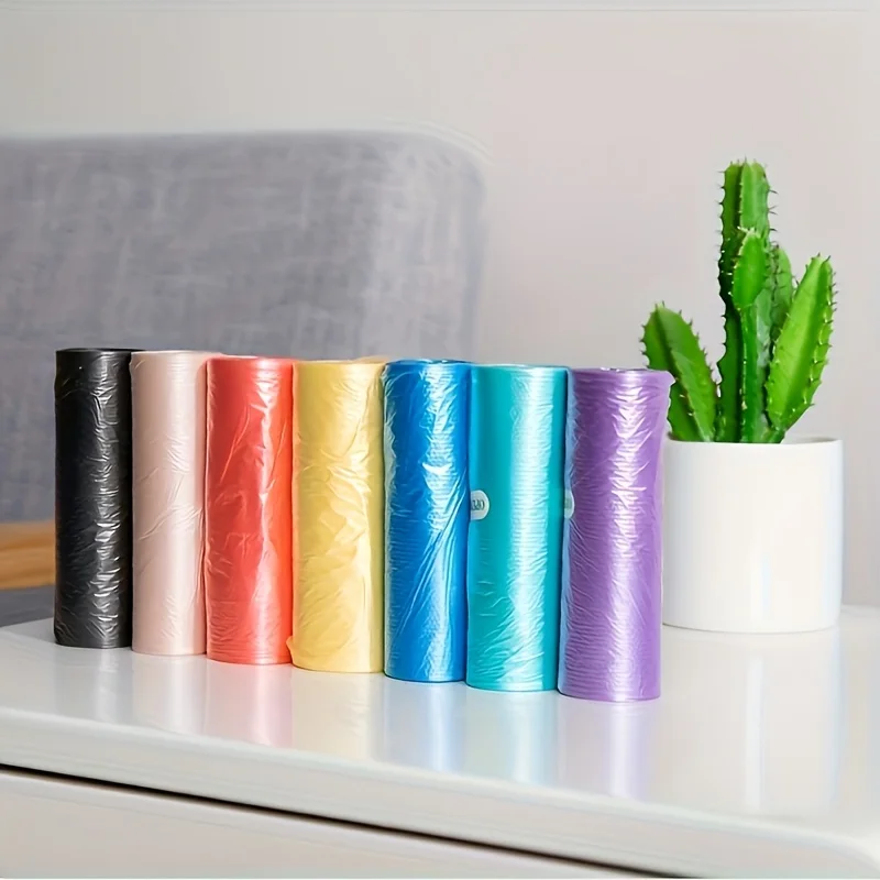 5-Rollen-Packung 60 Stück Einweg-Müllbeutel - Die perfekte Wahl für die Reinigung von Häusern, Küchen, Büros und Restaurants. – Detail 3