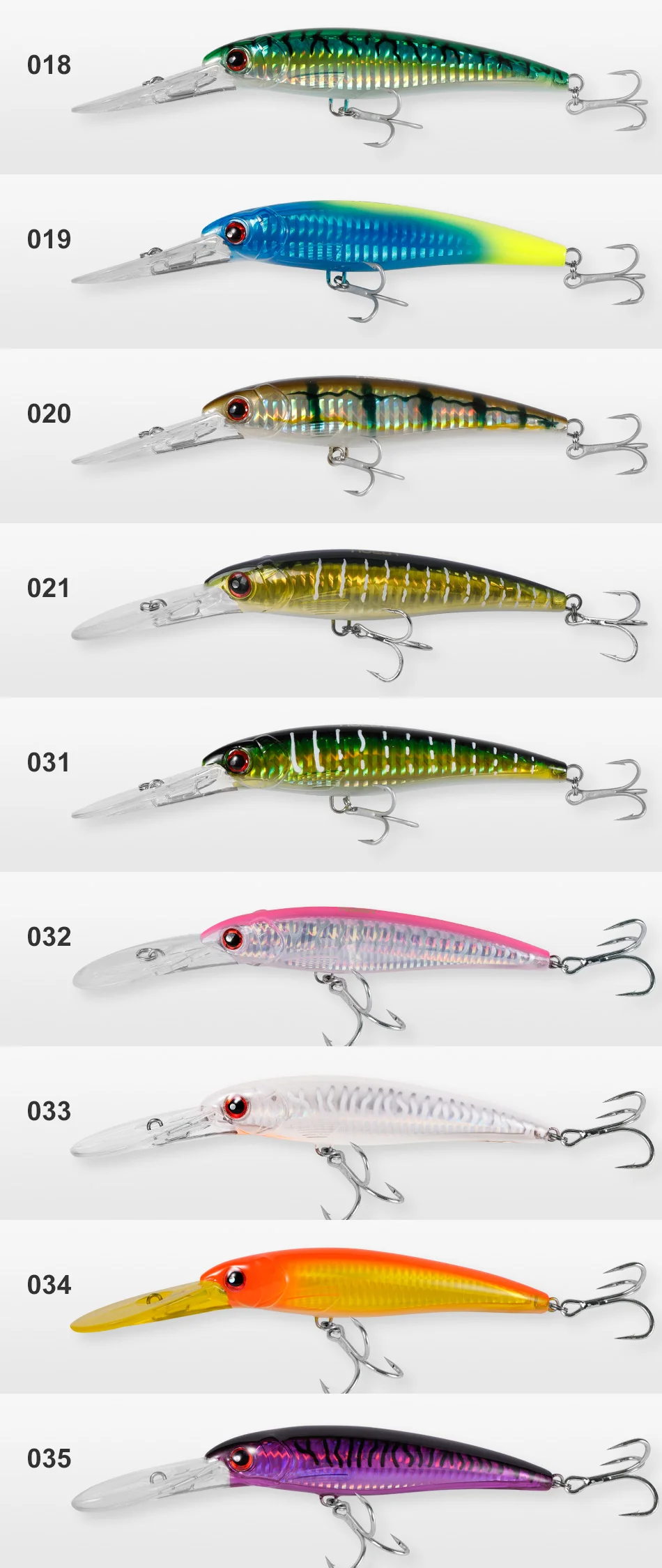 Noeby 12cm 32g Schwimmender Trolling-Minnow-Angelköder 14cm 52g 16cm 73g Sinkender Wobbler Künstlicher Köder Salzwasser-Angelköder – Detail 17