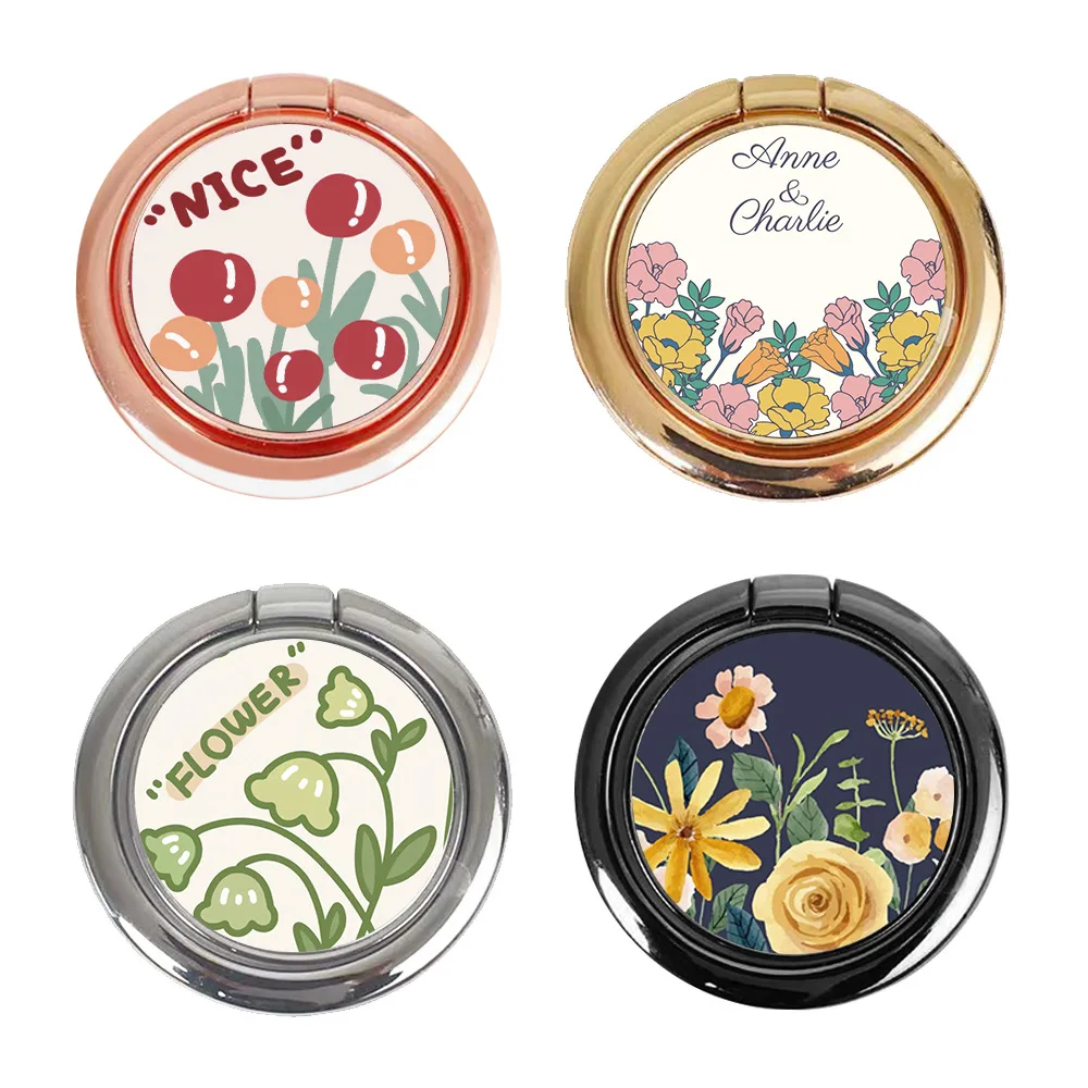 10pcs/lot heat transfer metal circular ring buckle can be rotated 360°  sublimation blank material of the bracket