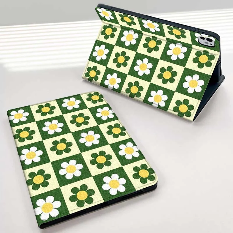 

Vintage Checkered Pattern For iPad mini Air 1 2 3 4 5 6 7 6th 7th 9 11 13 M3 M2 gen 7.9 8.3 10.9 Inch 2025 Tablet Case