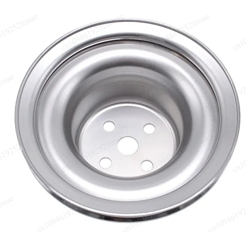 Chrome Single Groove Water Pump & Crankshaft Pulley for SBF Small Block 260 289 1965-1966