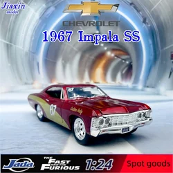 1: 24 Jiada 1967 Chevrolet Impala SS 67 Simulation Car Model Bigtime