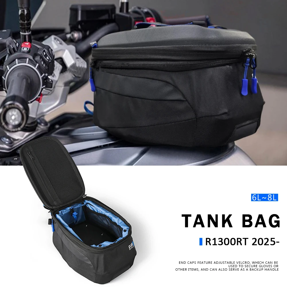 

Motorcycle Accessories R1300 RT R 1300 RT r1300rt Black Luggage Storage Bags 6L~8L For BMW R1300RT 2025 2026 Tank Bag