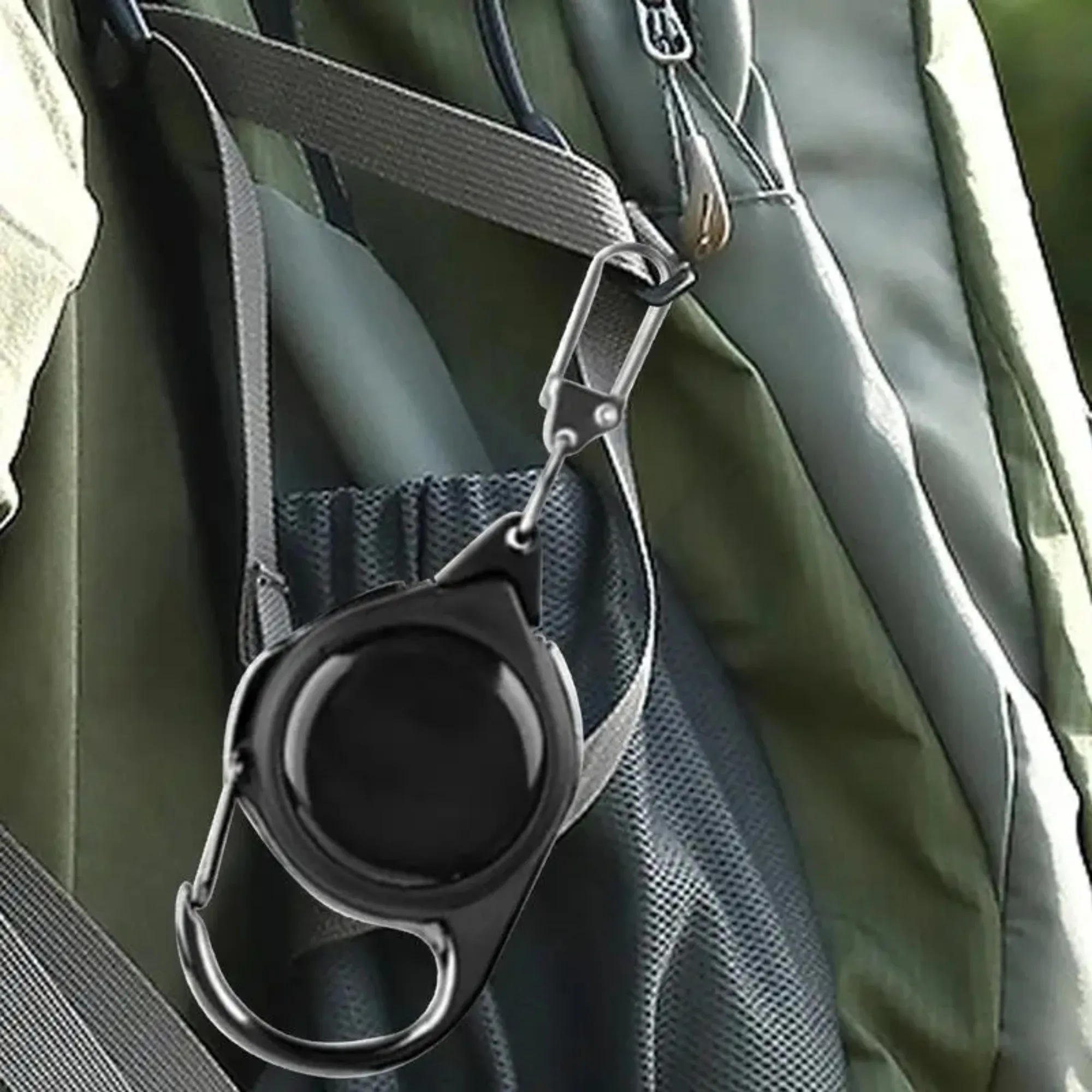 سلسلة مفاتيح تصغير، بكرة حامل شارة قابلة للسحب للمفاتيح وبطاقات الهوية والأدوات، سلسلة مفاتيح محمولة خفيفة الوزن للسفر