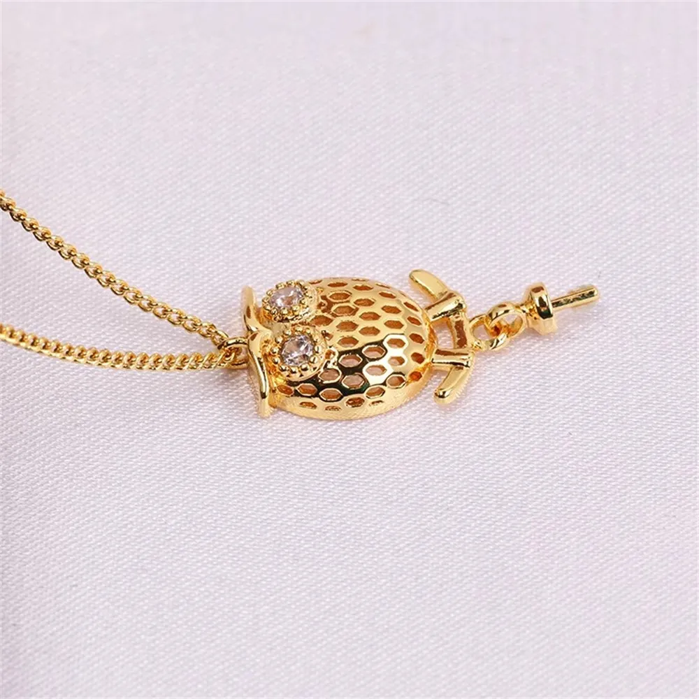 

DIY Gold-Plated Pearl Pendant Setting, Handmade Jewelry Crafting Accessories Jewelry Findings No Pearl No Chain