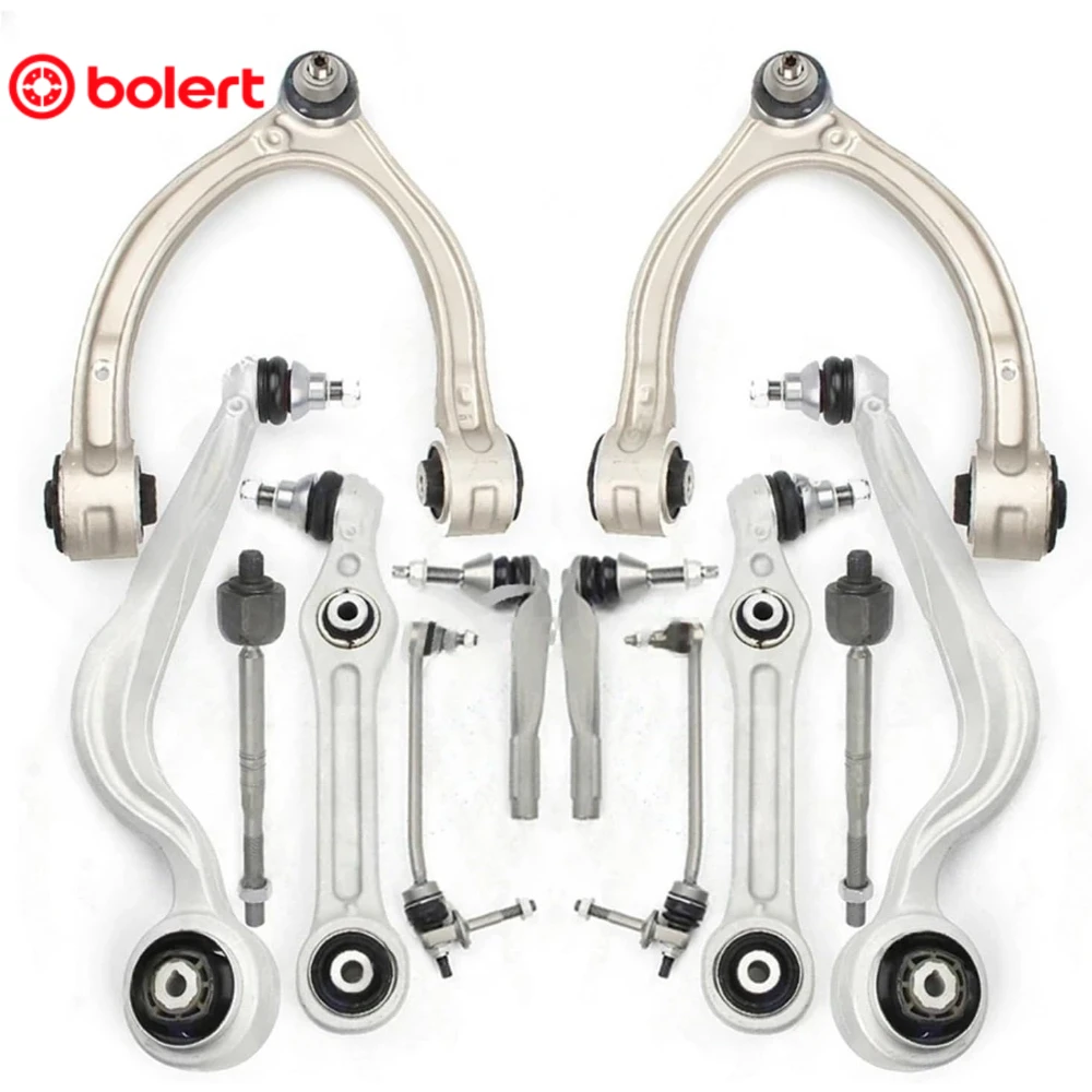 12pcs Front Suspension Control Arm Stabilizer Link Tie Rod Kits for Mercedes-Benz GLC X253 C253 4-Matic A2053301805 A2053305501