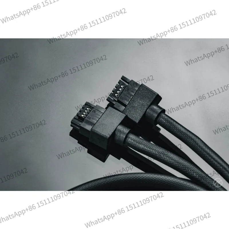16PIN Graphics Card Power Supply Line, Right Angle 90 Degree Elbow 4090 Module Line, 12+4-pin PCI5.0 12VHPWR